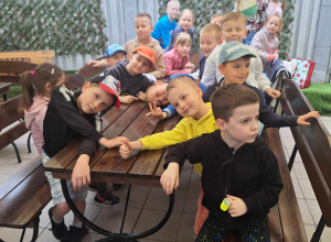 Zajączki z wizytą w Pizzeri