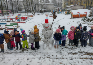 Zimowe spotkanie z bałwankiem w Sówkach
