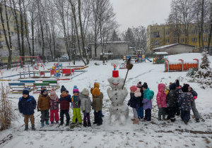 Zimowe spotkanie z bałwankiem w Sówkach
