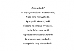 Zimowa rymowanka - Szymon Z.