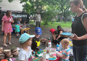 Piknik Rodzinny - malowanie na drewnie