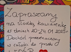 Słodka kawiarenka na potrzeby WOŚP