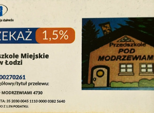 1,5 % dla Przedszkola Miejskiego nr 53