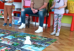 Grupa "Zające" podczas warsztatów - Szymon W. i Iga