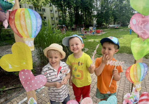 Grupa "Żaby" - Tymon, Tomasz, Mikołaj K.