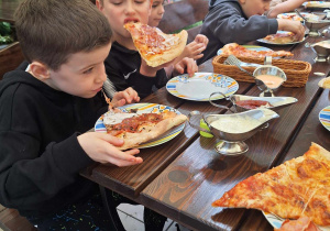 Zające w Pizzeri