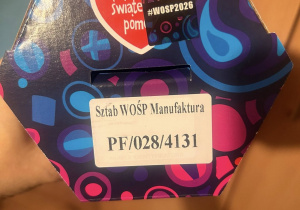 Puszka WOŚP z nr zbiórki
