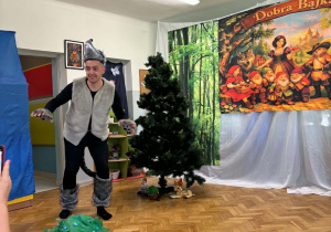 Wilk podczas występu